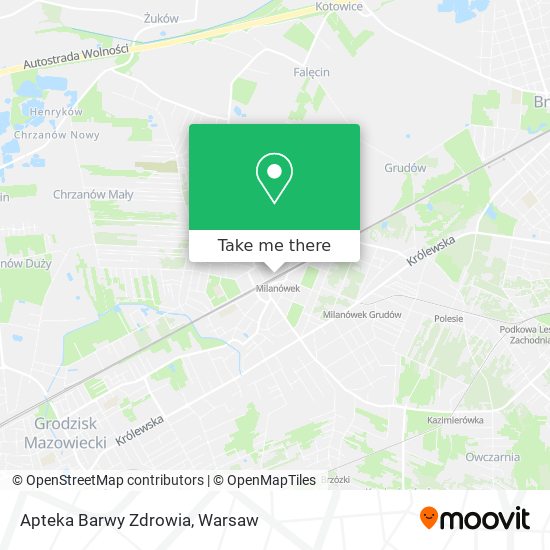 Apteka Barwy Zdrowia map