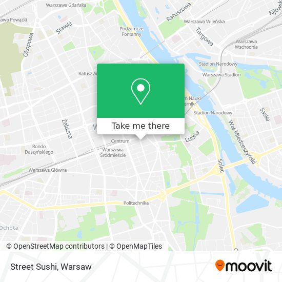 Street Sushi map