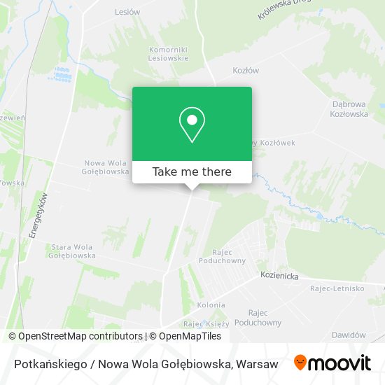 Potkańskiego / Nowa Wola Gołębiowska map