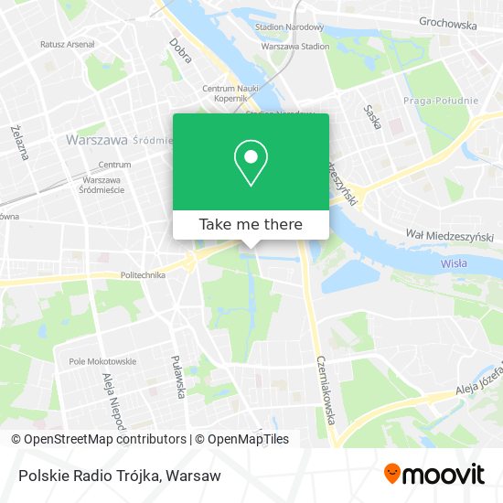 Polskie Radio Trójka map