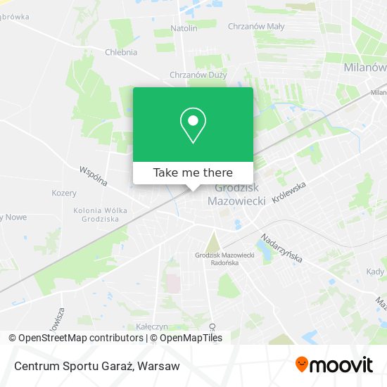 Centrum Sportu Garaż map