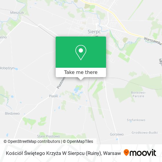 Kościół Świętego Krzyża W Sierpcu (Ruiny) map