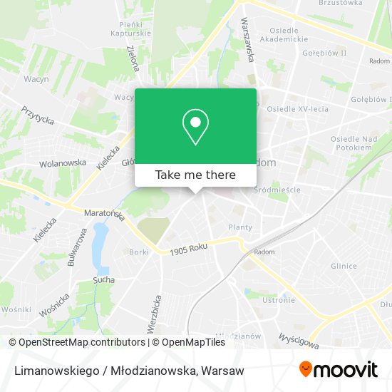 Limanowskiego / Młodzianowska map