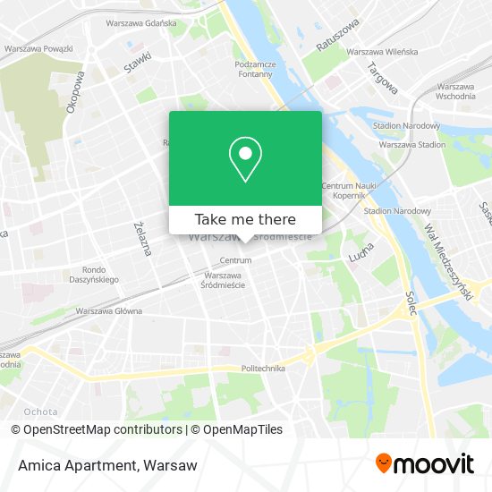 Amica Apartment map