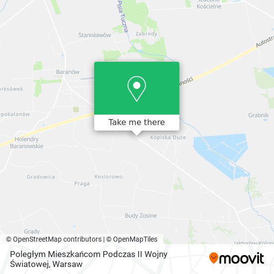 Poległym Mieszkańcom Podczas II Wojny Światowej map