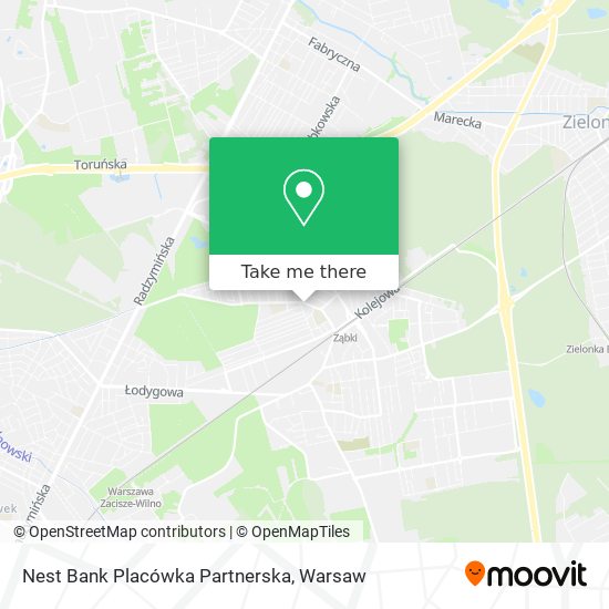 Nest Bank Placówka Partnerska map