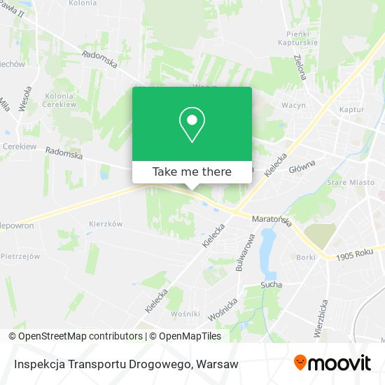 Inspekcja Transportu Drogowego map