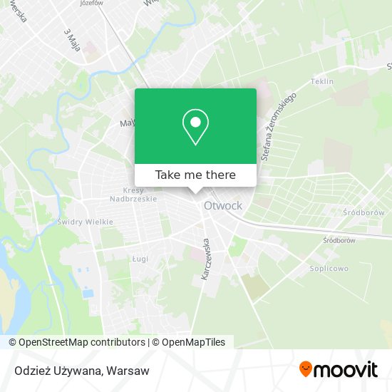 Odzież Używana map