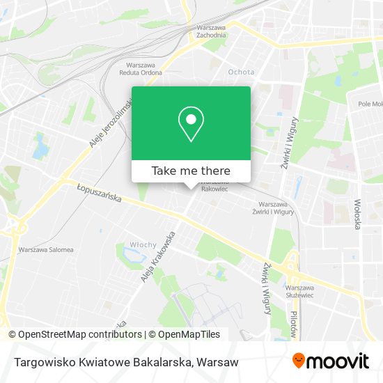 Targowisko Kwiatowe Bakalarska map