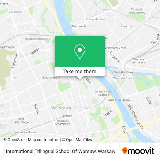 International Trilingual School Of Warsaw map