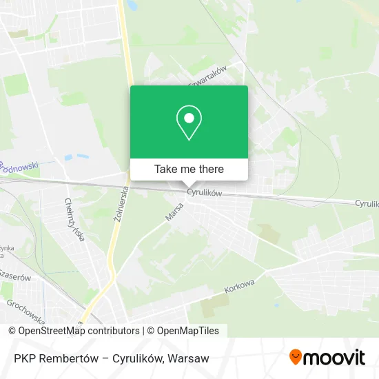 PKP Rembertów – Cyrulików map