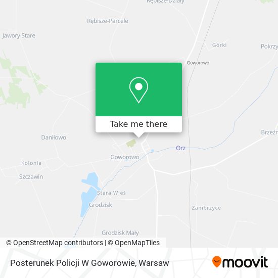 Posterunek Policji W Goworowie map