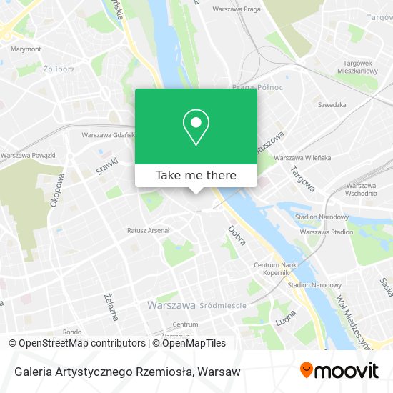 Galeria Artystycznego Rzemiosła map