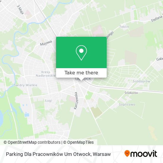 Parking Dla Pracowników Um Otwock map