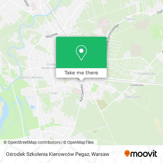 Карта Ośrodek Szkolenia Kierowców Pegaz