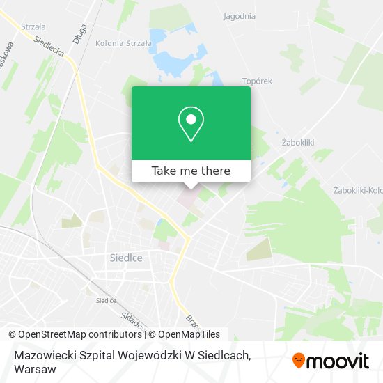 Mazowiecki Szpital Wojewódzki W Siedlcach map