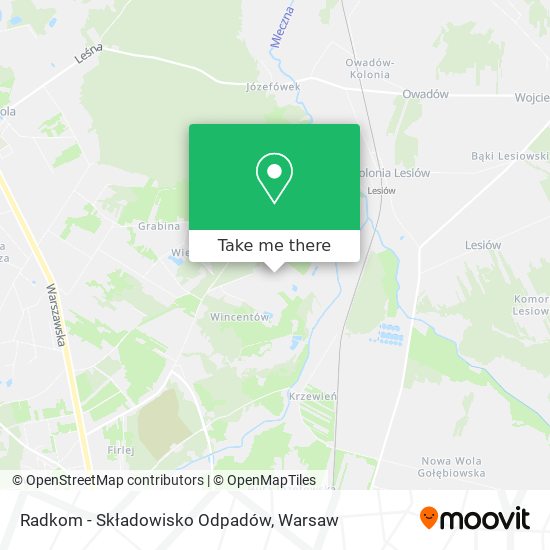 Radkom - Składowisko Odpadów map