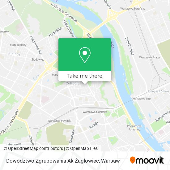 Dowództwo Zgrupowania Ak Żaglowiec map