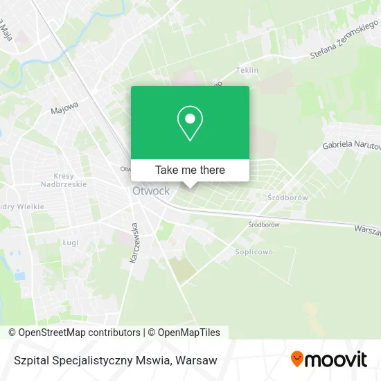 Szpital Specjalistyczny Mswia map