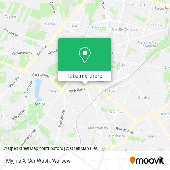 Myjnia X-Car Wash map