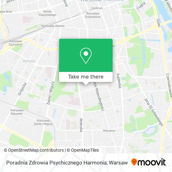 Poradnia Zdrowia Psychicznego Harmonia map