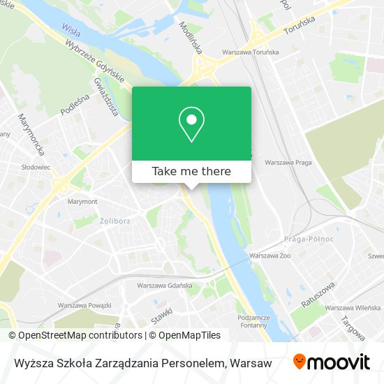 Карта Wyższa Szkoła Zarządzania Personelem