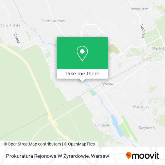 Prokuratura Rejonowa W Żyrardowie map