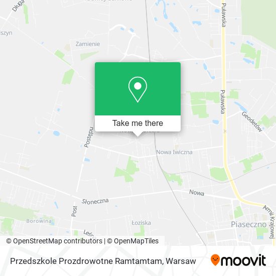 Przedszkole Prozdrowotne Ramtamtam map