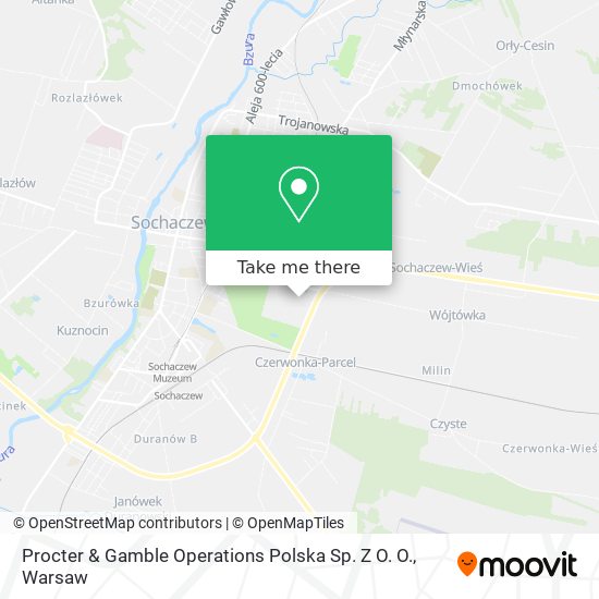 Procter & Gamble Operations Polska Sp. Z O. O. map