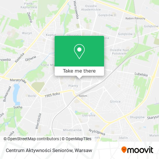 Centrum Aktywności Seniorów map