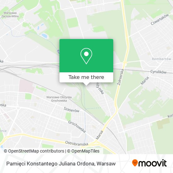 Pamięci Konstantego Juliana Ordona map