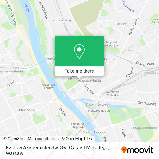 Карта Kaplica Akademicka Św. Św. Cyryla I Metodego