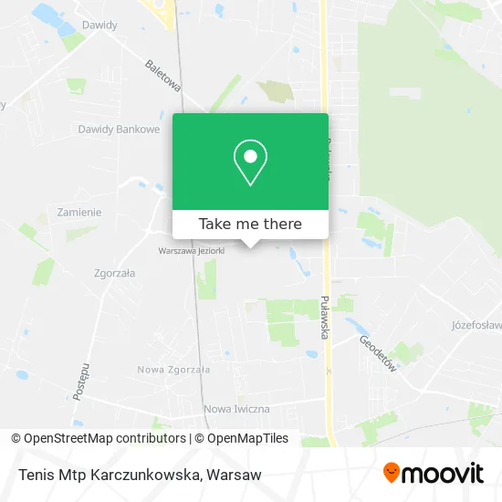 Карта Tenis Mtp Karczunkowska