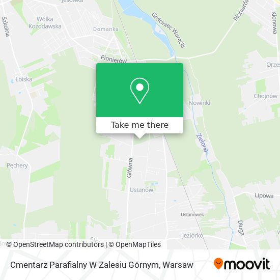 Cmentarz Parafialny W Zalesiu Górnym map