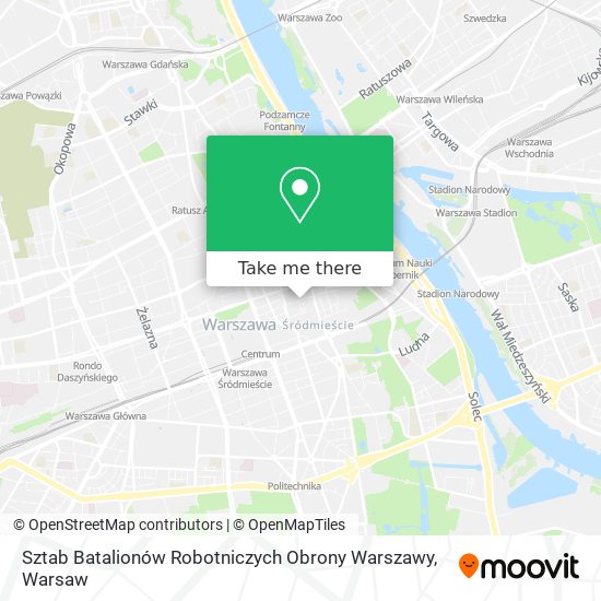 Sztab Batalionów Robotniczych Obrony Warszawy map