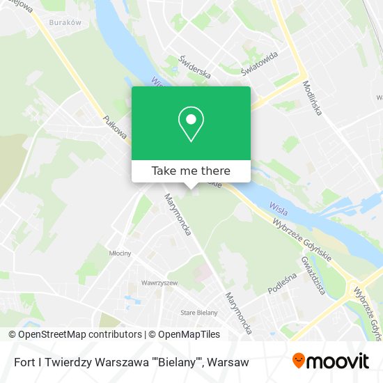 Fort I Twierdzy Warszawa ""Bielany"" map