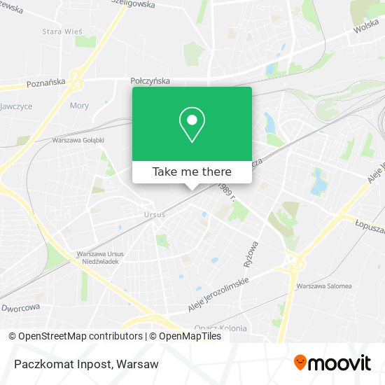 Paczkomat Inpost map