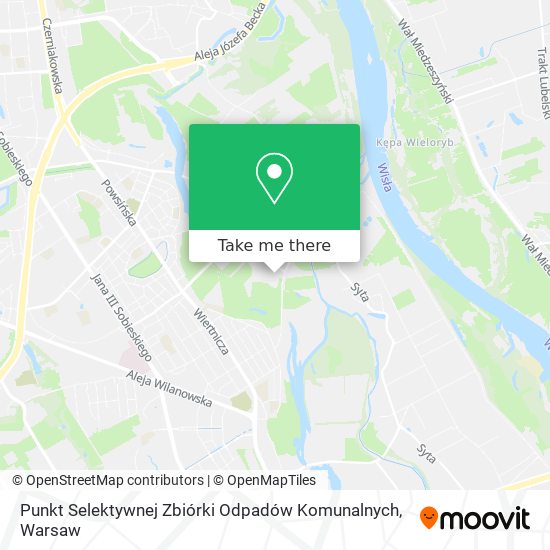 Punkt Selektywnej Zbiórki Odpadów Komunalnych map