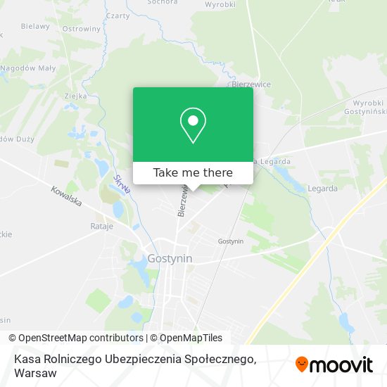 Kasa Rolniczego Ubezpieczenia Społecznego map