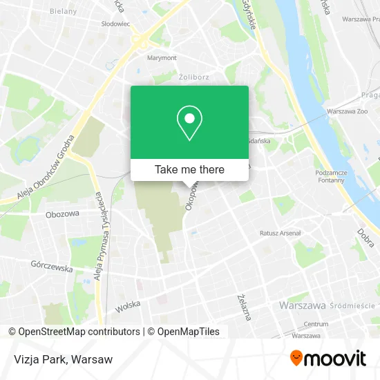 Vizja Park map