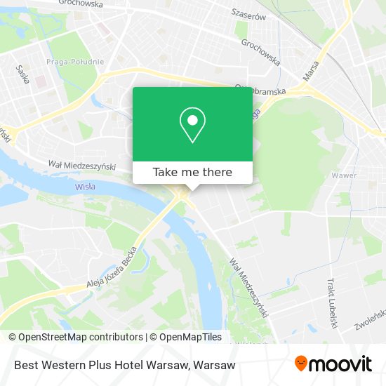 Best Western Plus Hotel Warsaw map