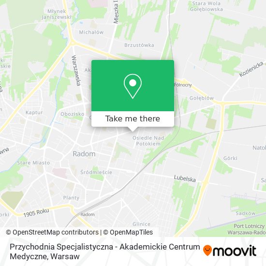 Przychodnia Specjalistyczna - Akademickie Centrum Medyczne map