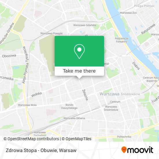 Zdrowa Stopa - Obuwie map