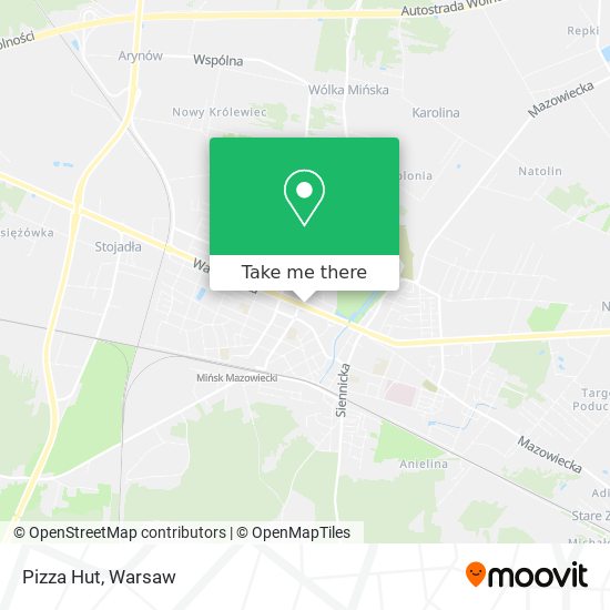 Pizza Hut map