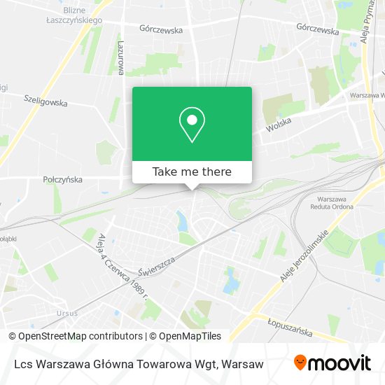 Lcs Warszawa Główna Towarowa Wgt map