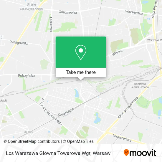 Карта Lcs Warszawa Główna Towarowa Wgt