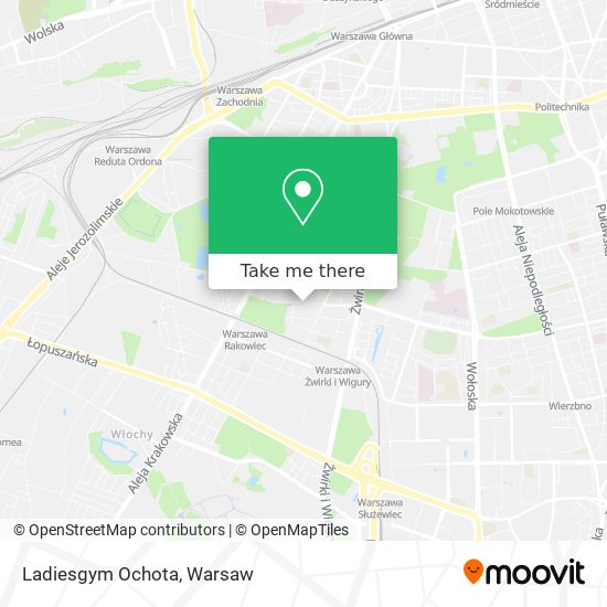 Ladiesgym Ochota map