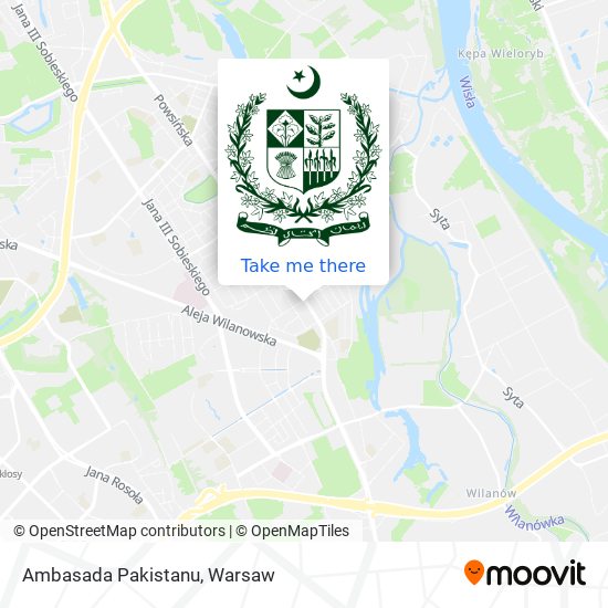 Ambasada Pakistanu map