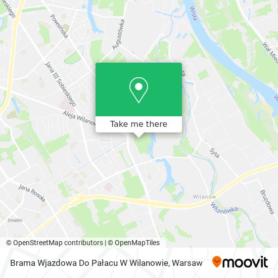 Brama Wjazdowa Do Pałacu W Wilanowie map