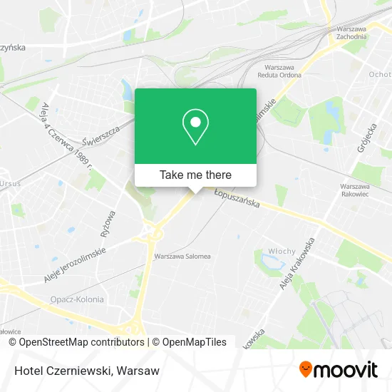 Hotel Czerniewski map